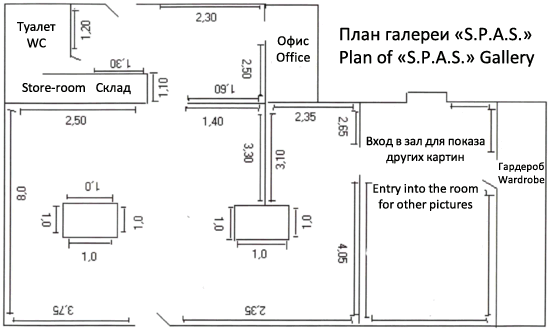 Plan of SPAS gallery